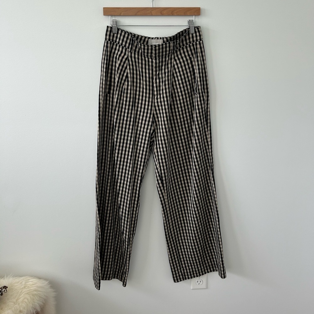 Everlane Gingham Wide Leg Pants